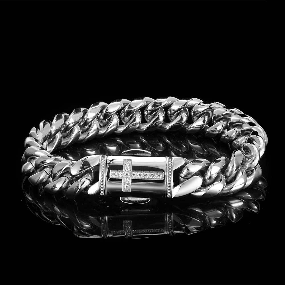 Miami Cuban Link Stainless Steel Bracelet for Men | Caratix - CaratixJewelry